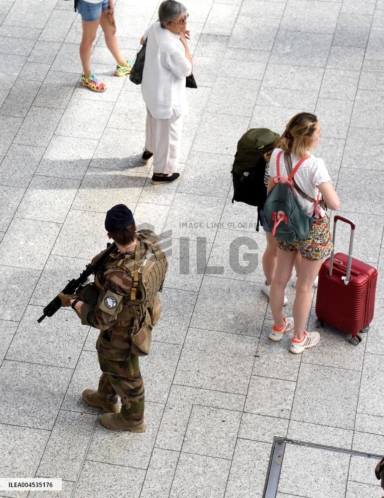 Illustration - Security Measures Implemented at Gare du Nord - Paris