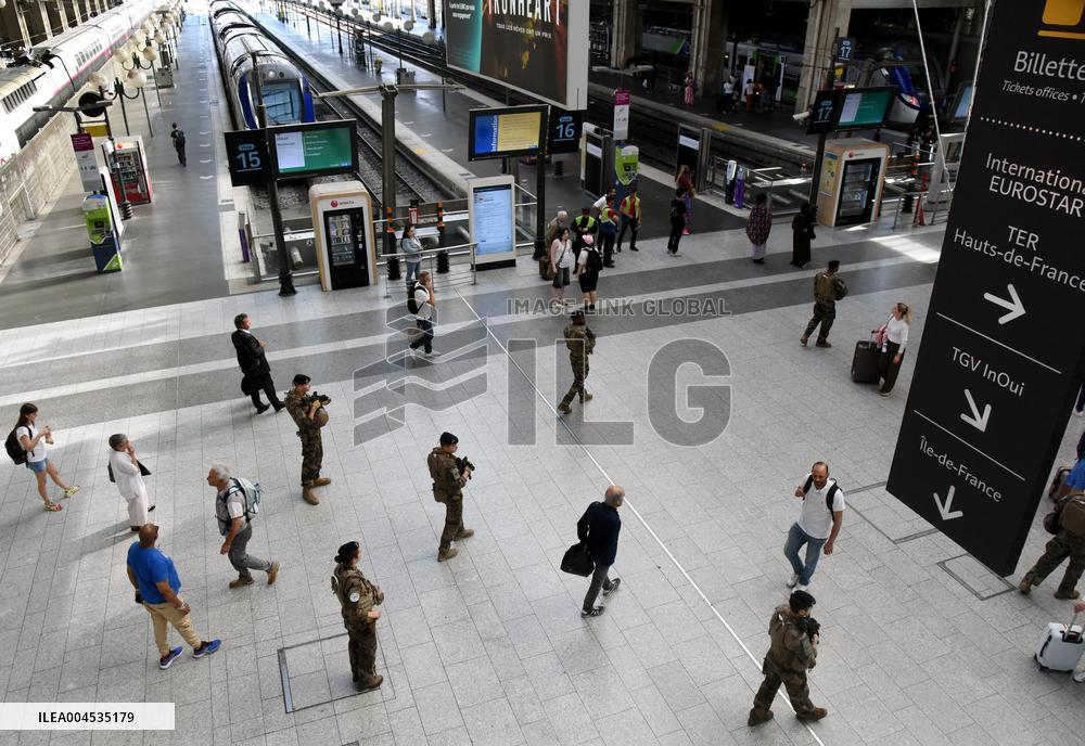Illustration - Security Measures Implemented at Gare du Nord - Paris