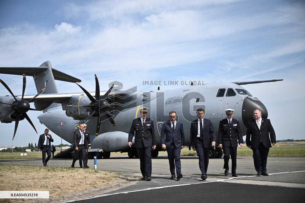 President Macron At Paris Air Show - Le Bourget