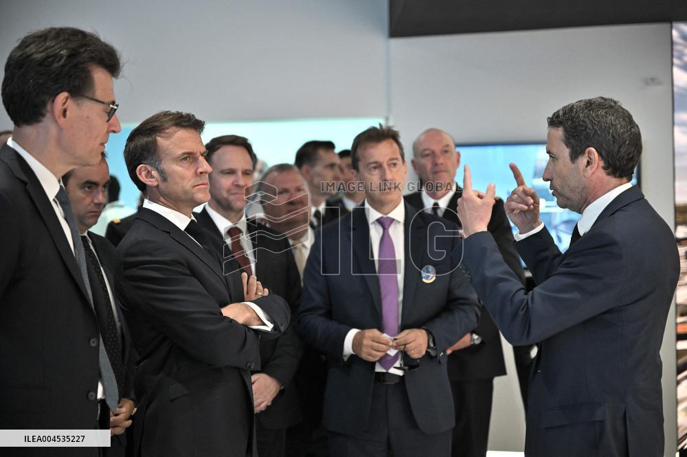 President Macron At Paris Air Show - Le Bourget