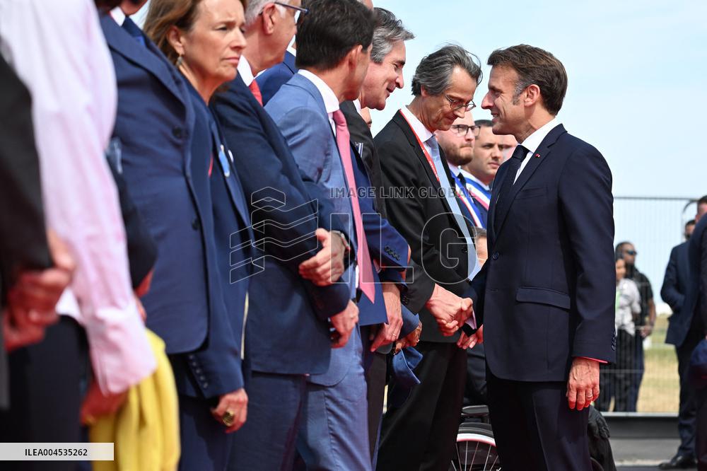 President Macron At Paris Air Show - Le Bourget