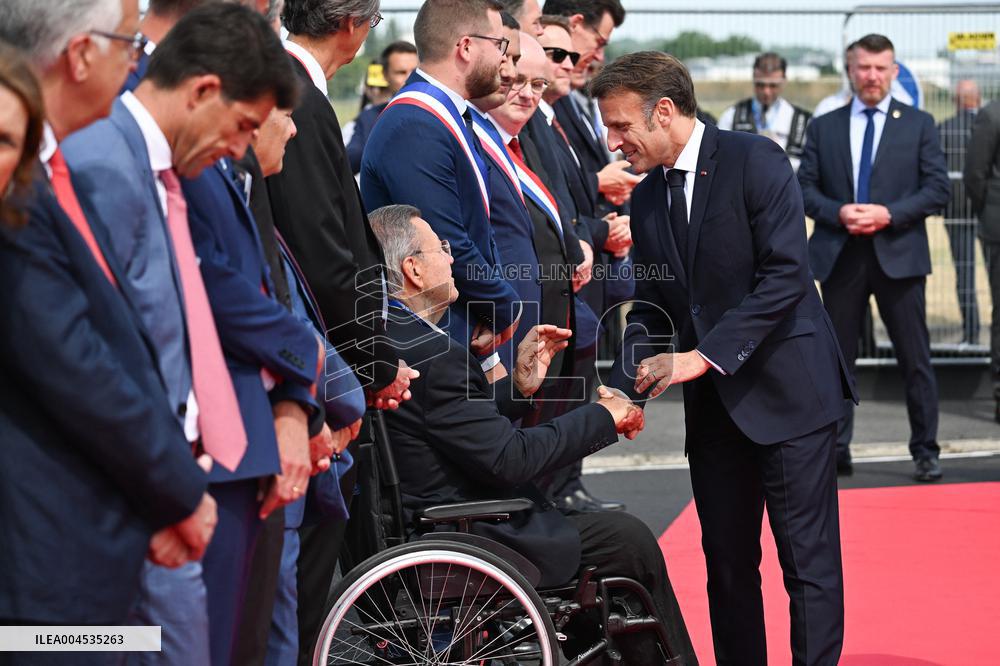 President Macron At Paris Air Show - Le Bourget