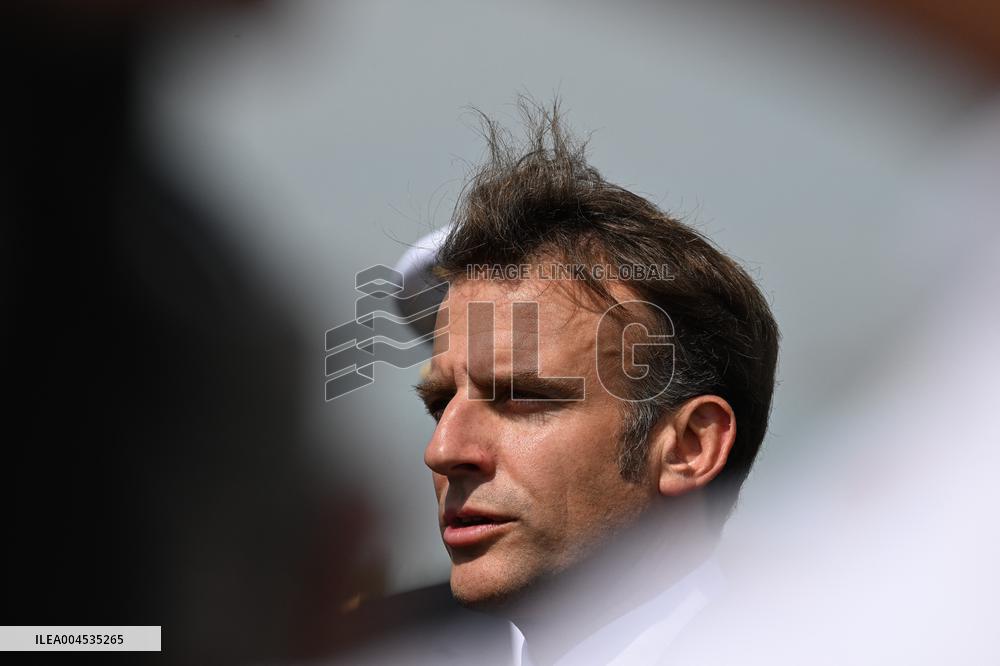 President Macron At Paris Air Show - Le Bourget