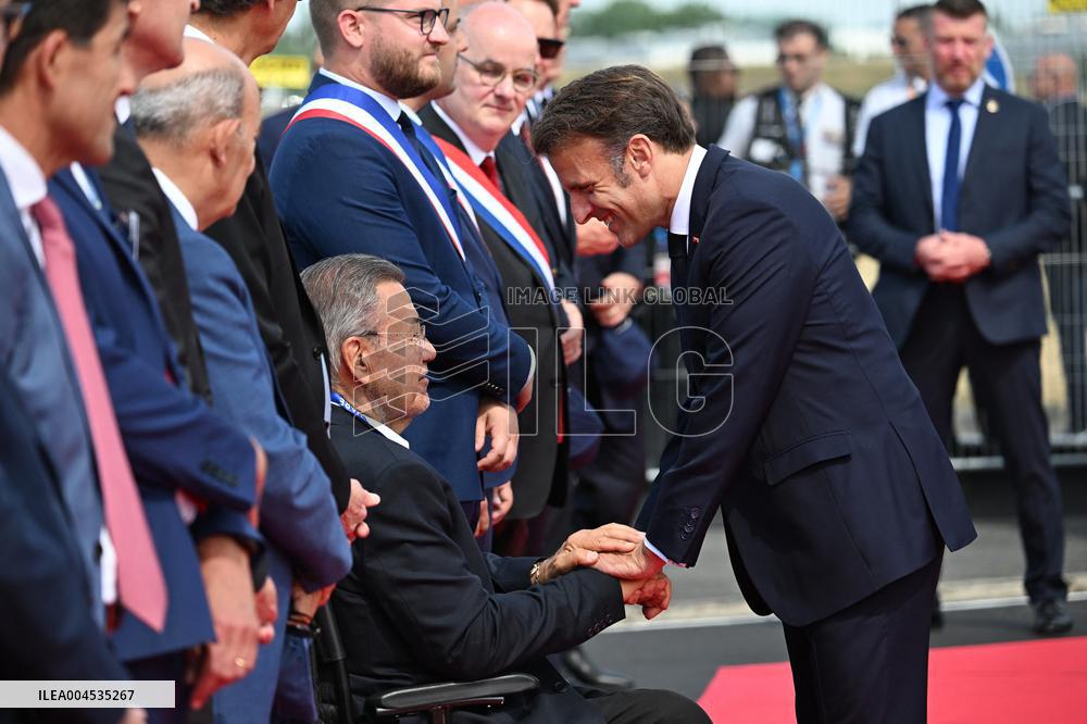 President Macron At Paris Air Show - Le Bourget