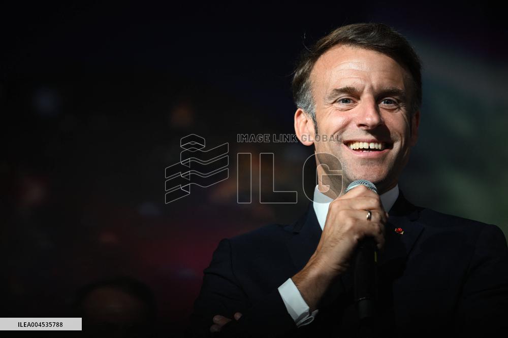 President Macron At Paris Air Show - Le Bourget