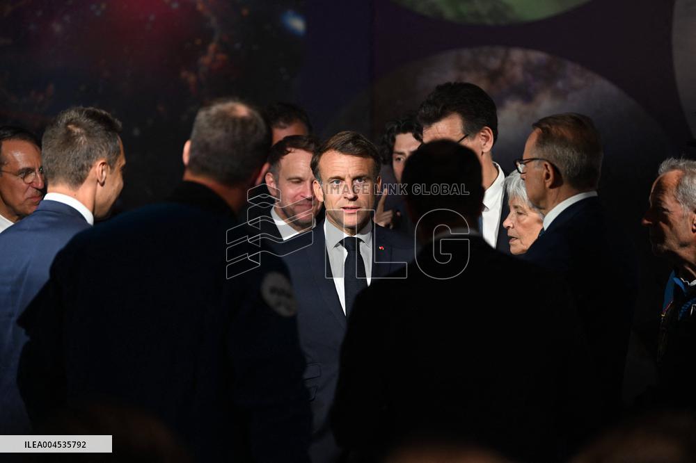 President Macron At Paris Air Show - Le Bourget