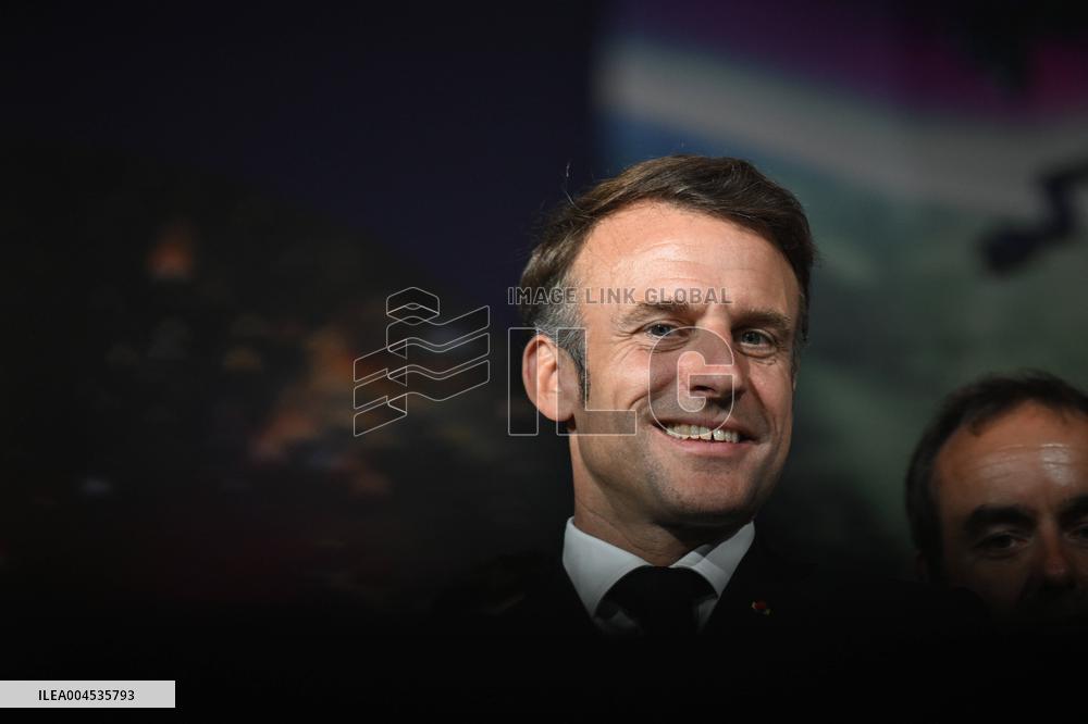 President Macron At Paris Air Show - Le Bourget