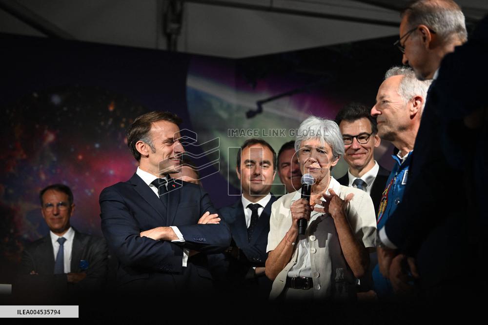 President Macron At Paris Air Show - Le Bourget