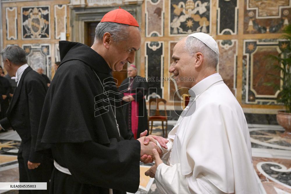 Pope Leo XIV Meets Franciscans and Trinitarians - Vatican