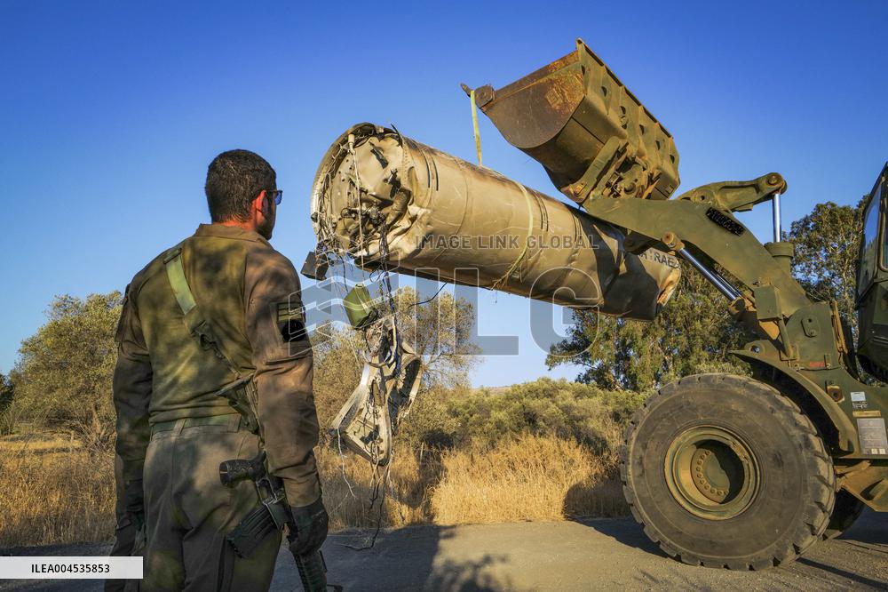 Iranian Ballistic Missile Remains - Israel