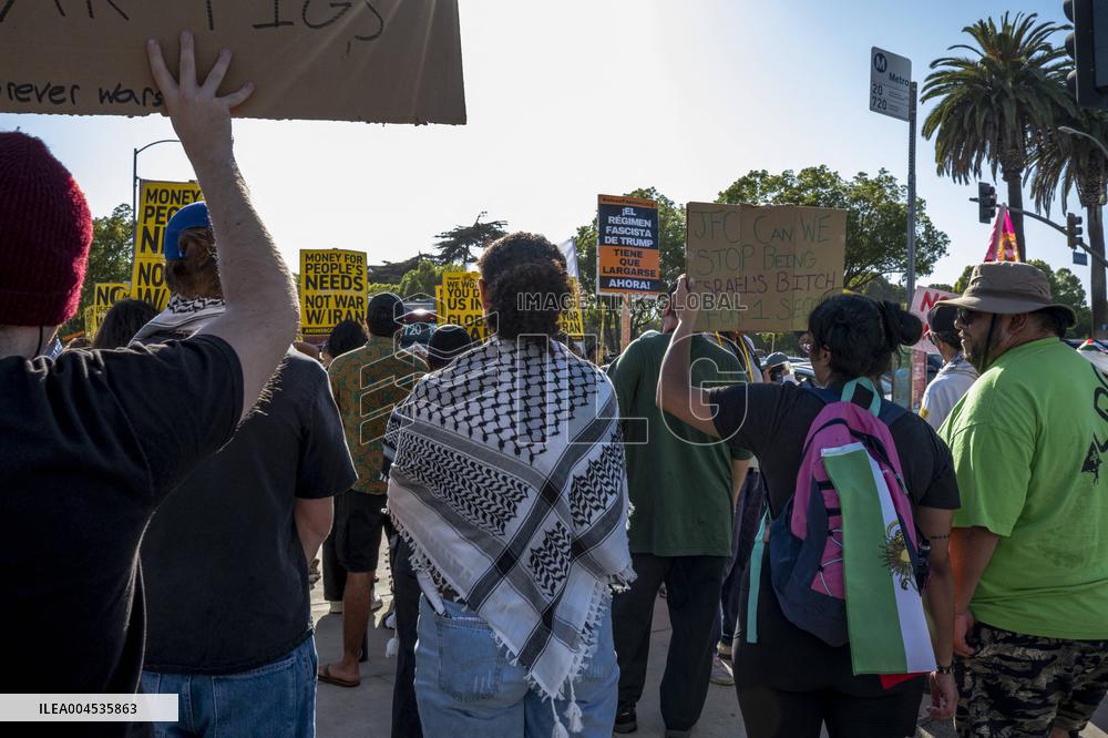 Protests Against War On Iran - LA