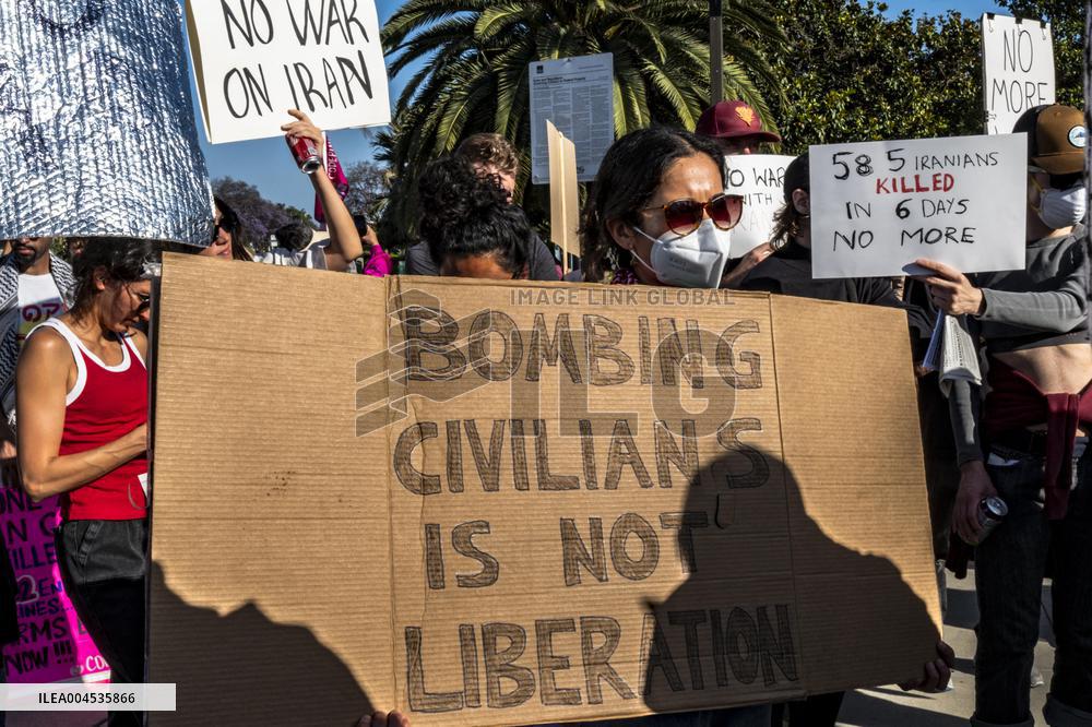 Protests Against War On Iran - LA