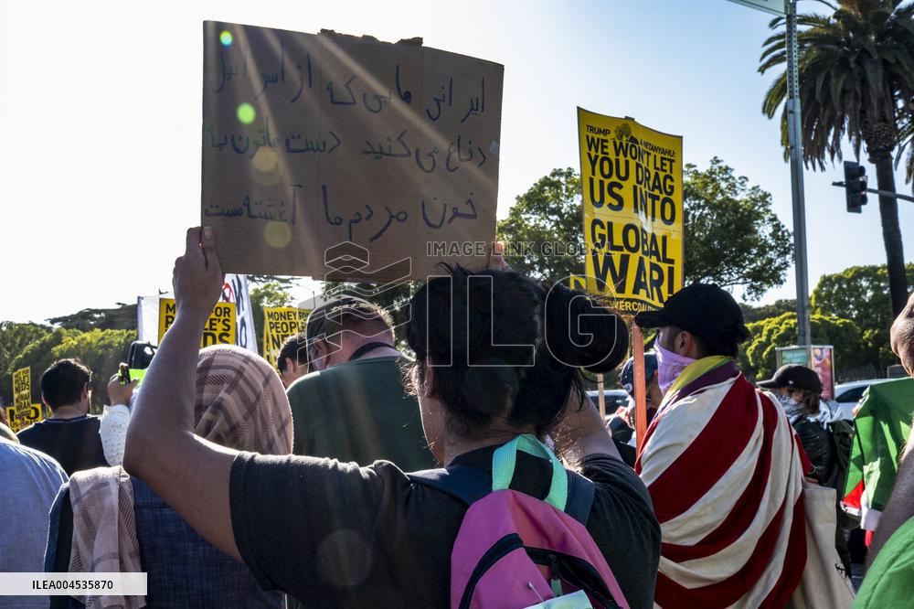 Protests Against War On Iran - LA