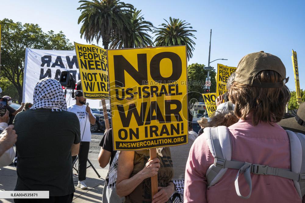 Protests Against War On Iran - LA