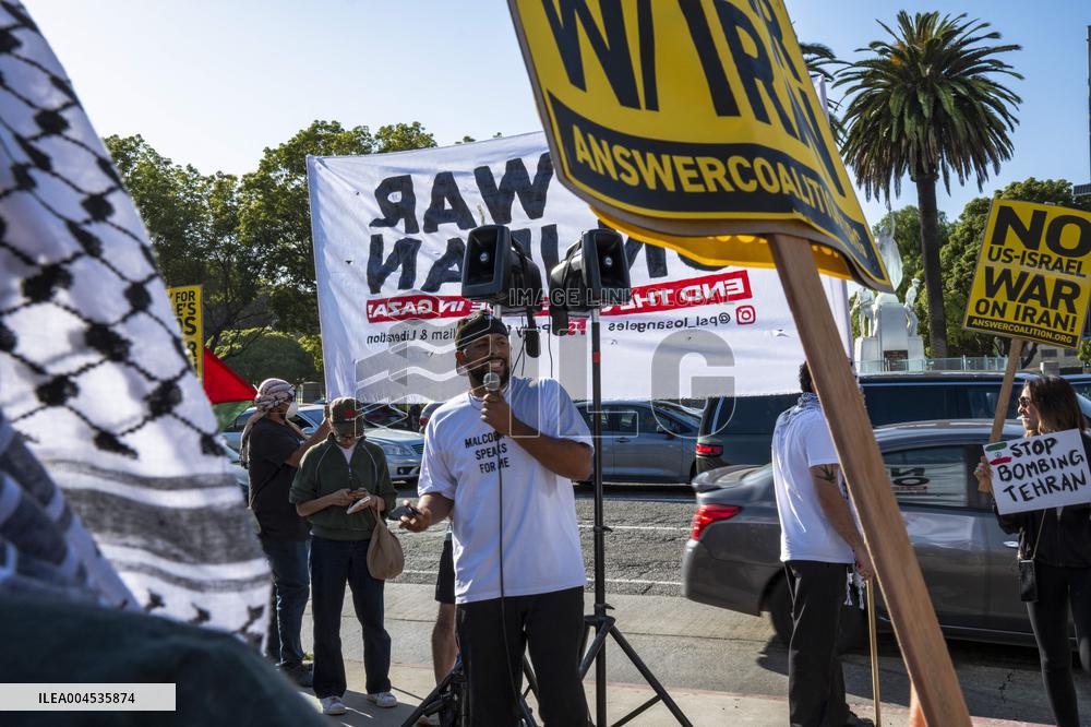 Protests Against War On Iran - LA