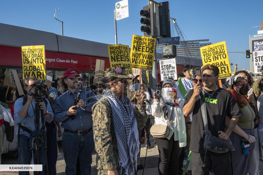Protests Against War On Iran - LA