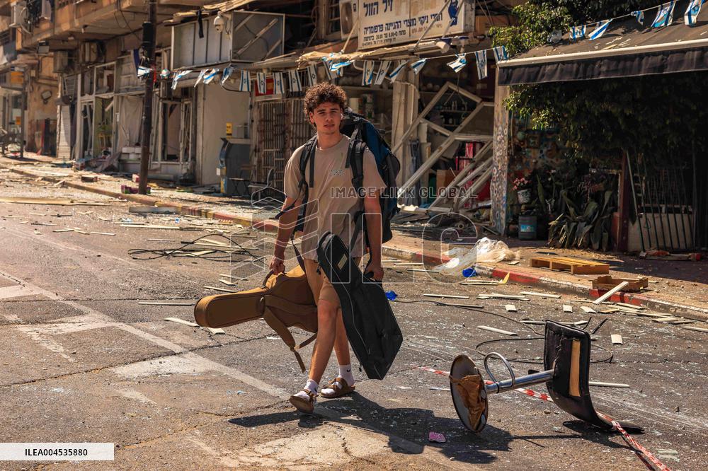 Aftermath Of Iranian Ballistic Missile Strike - Israel