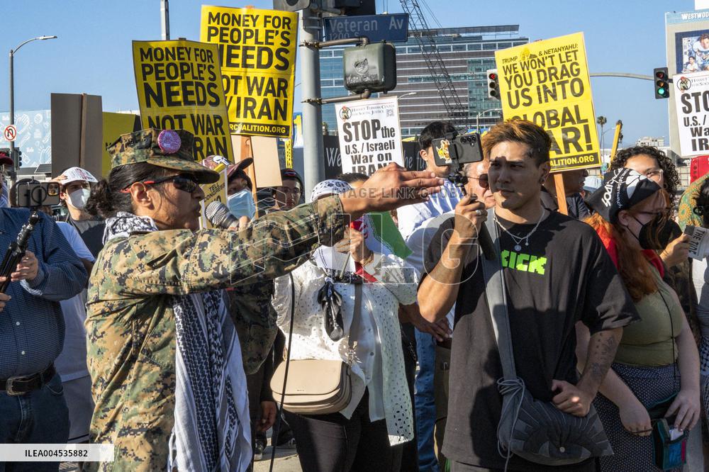 Protests Against War On Iran - LA
