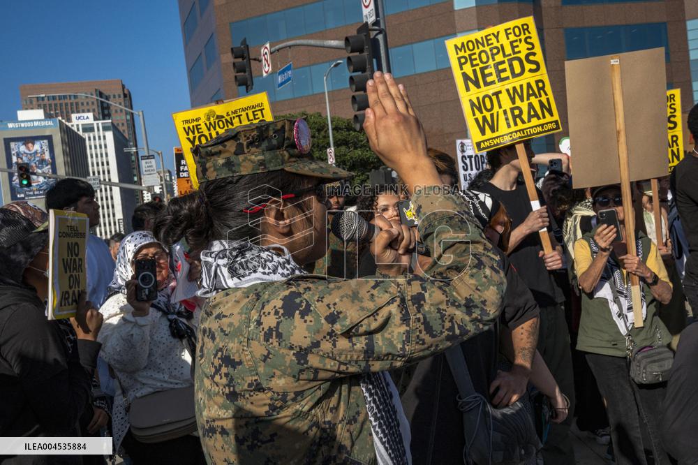Protests Against War On Iran - LA
