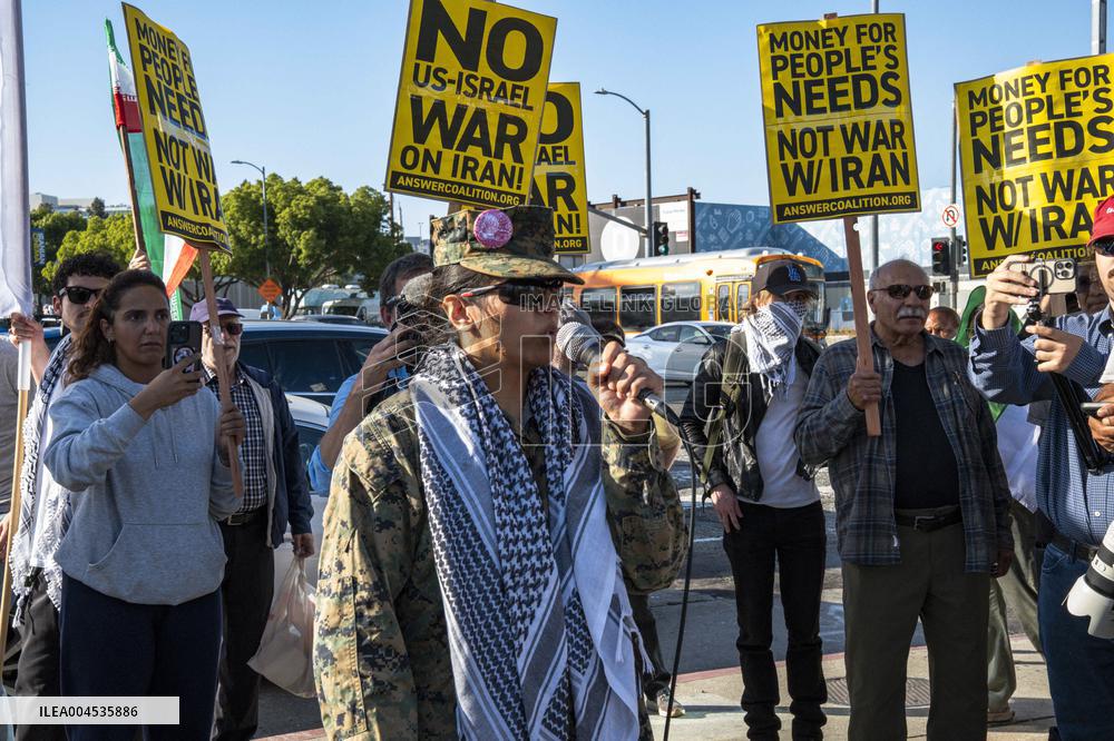 Protests Against War On Iran - LA