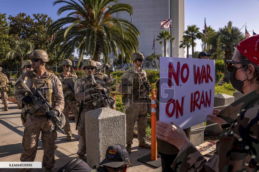 Protests Against War On Iran - LA