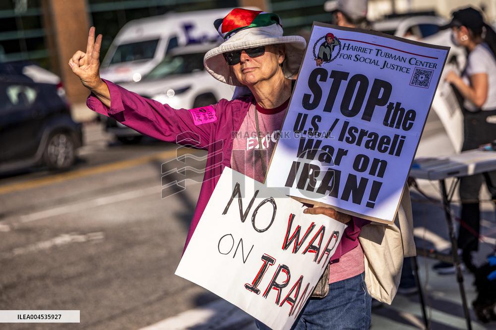 Protests Against War On Iran - LA