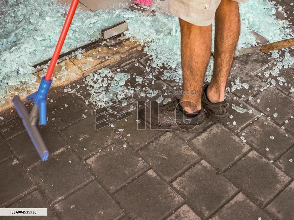 Aftermath Of Iranian Ballistic Missile Strike - Israel