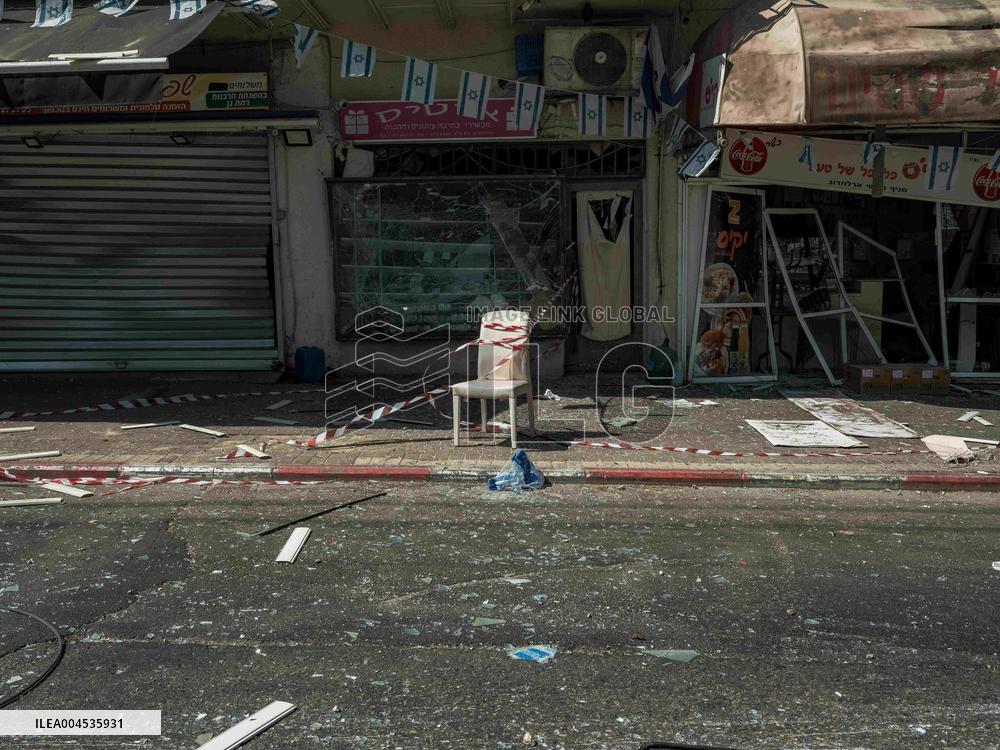 Aftermath Of Iranian Ballistic Missile Strike - Israel