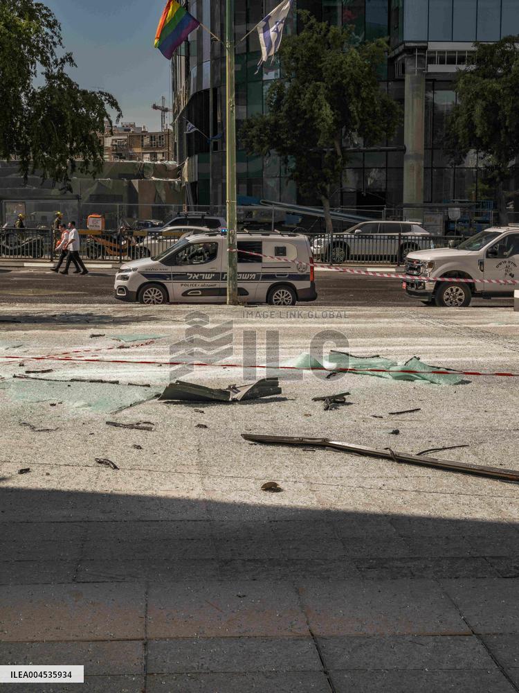 Aftermath Of Iranian Ballistic Missile Strike - Israel