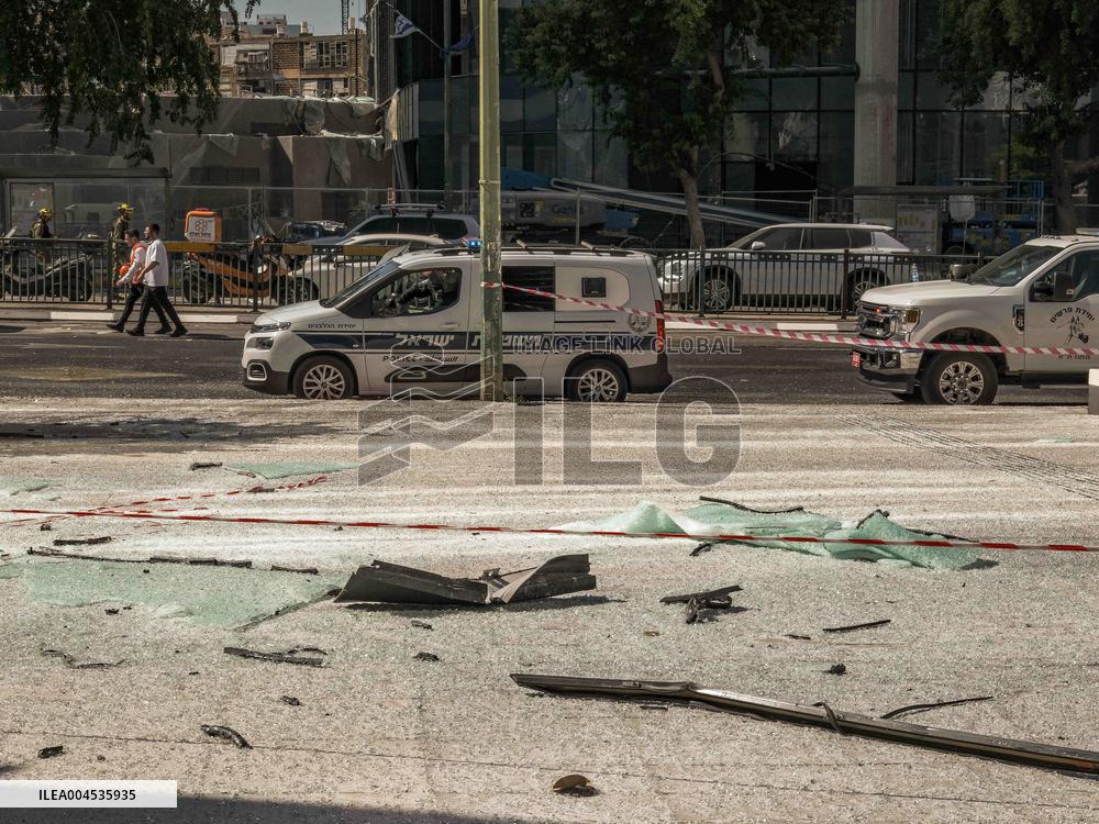 Aftermath Of Iranian Ballistic Missile Strike - Israel