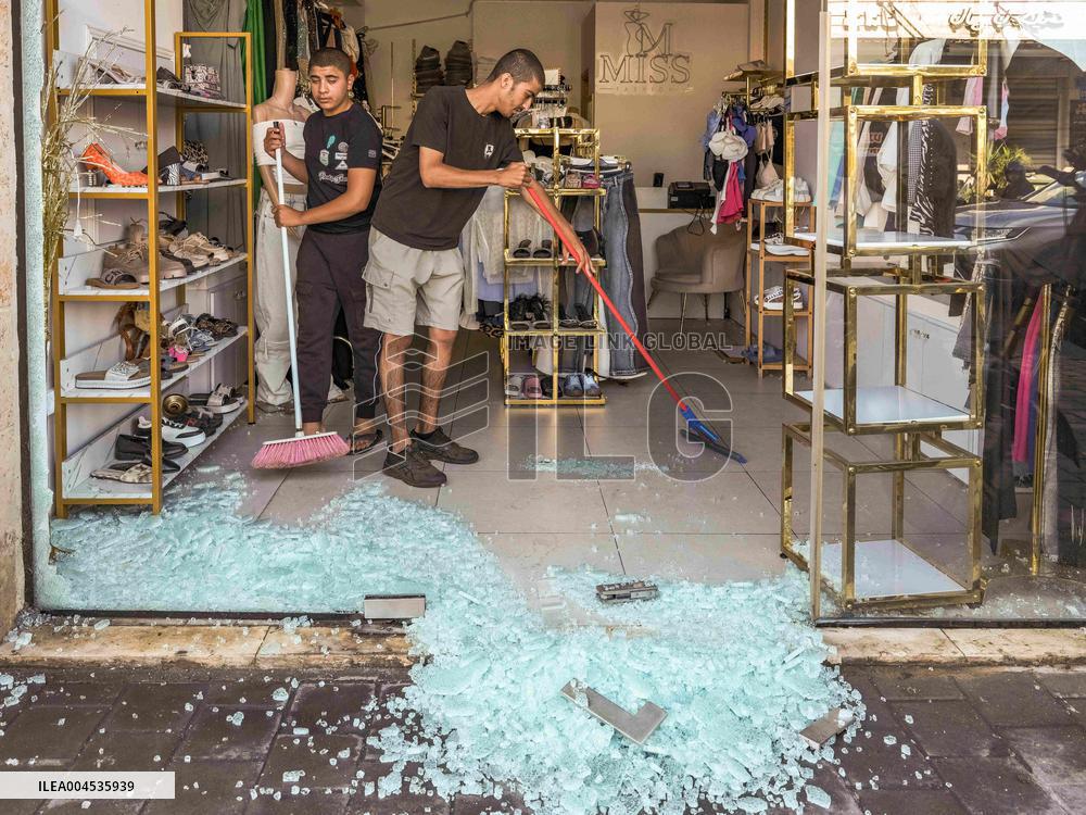 Aftermath Of Iranian Ballistic Missile Strike - Israel