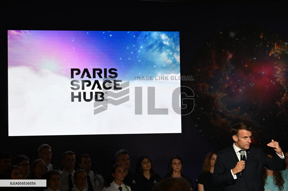 President Macron At Paris Air Show - Le Bourget