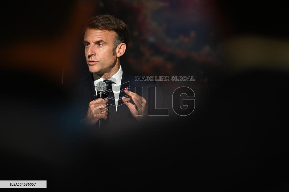 President Macron At Paris Air Show - Le Bourget