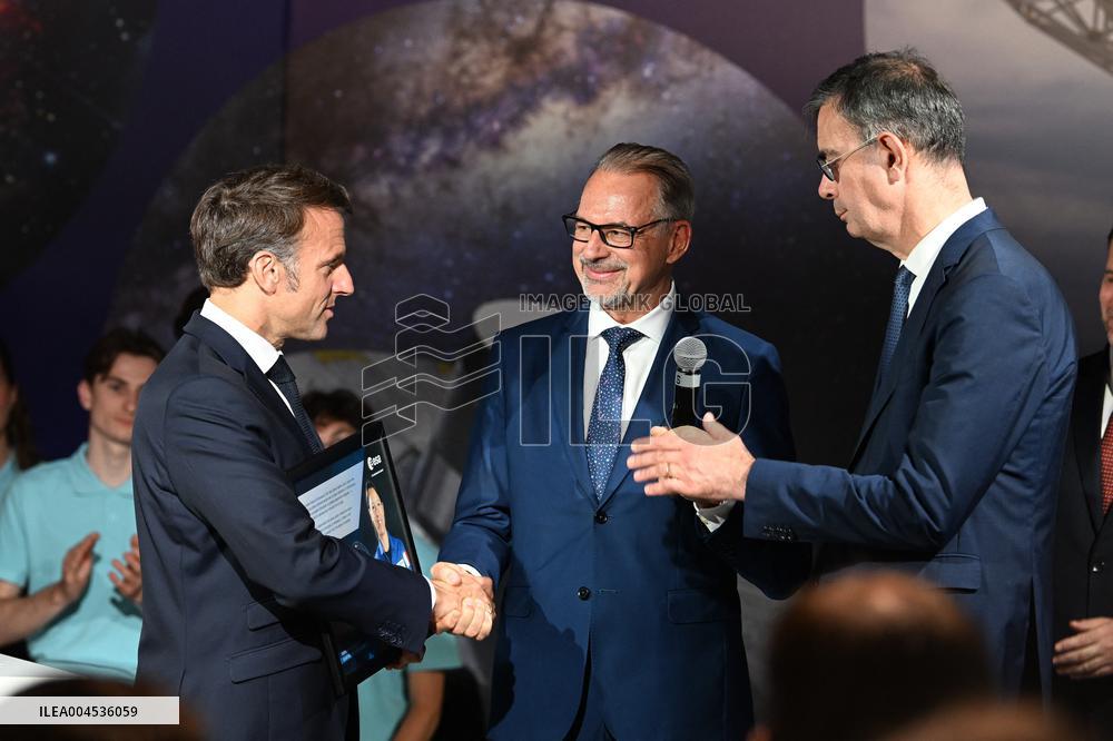 President Macron At Paris Air Show - Le Bourget