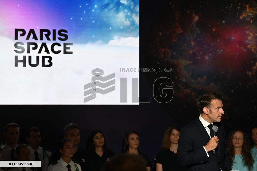 President Macron At Paris Air Show - Le Bourget