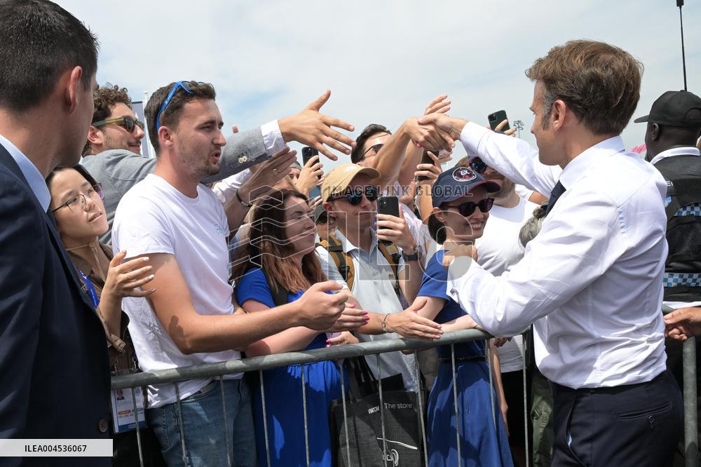President Macron At Paris Air Show - Le Bourget