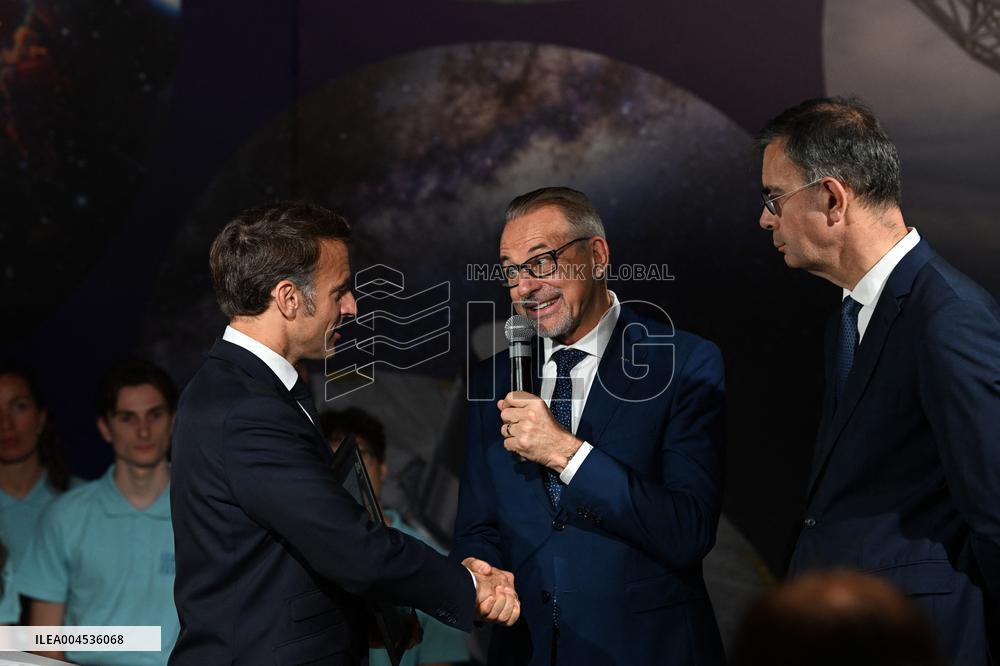 President Macron At Paris Air Show - Le Bourget