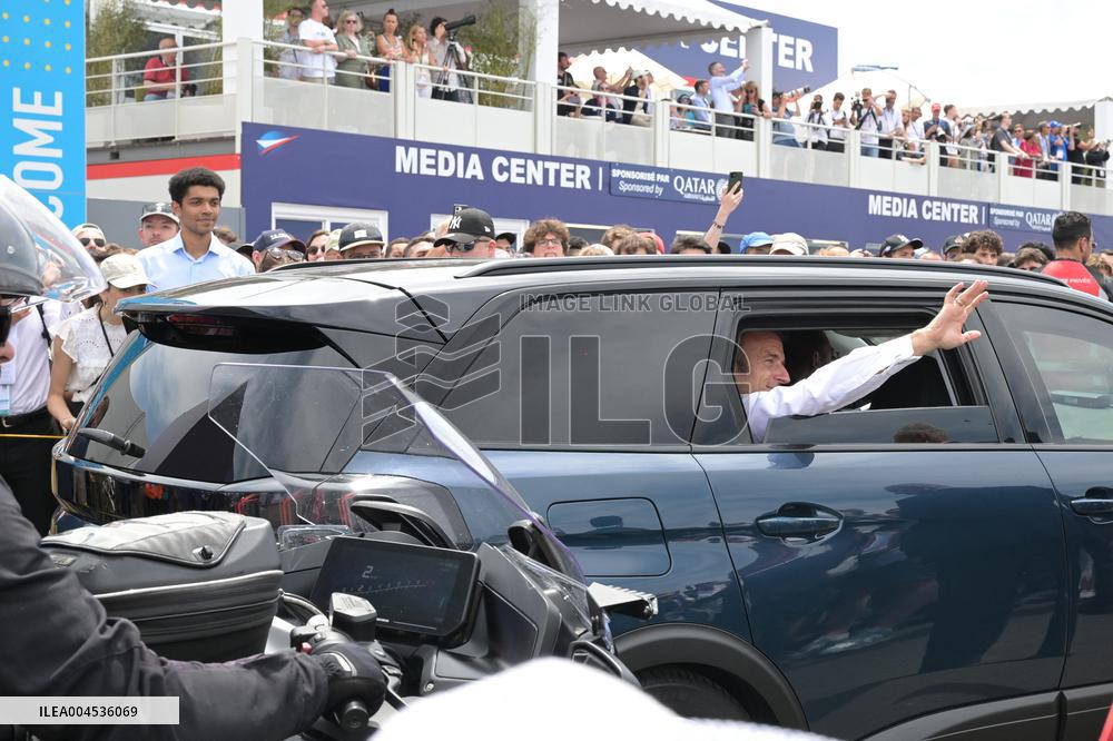 President Macron At Paris Air Show - Le Bourget