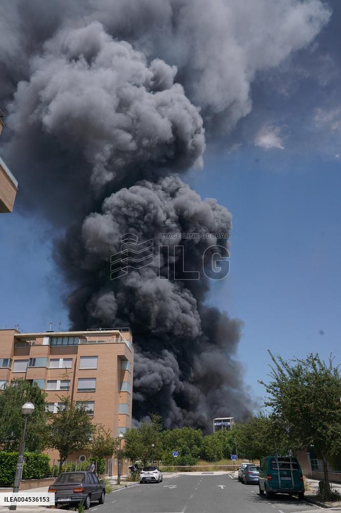 Fire At LEA Factory - Spain