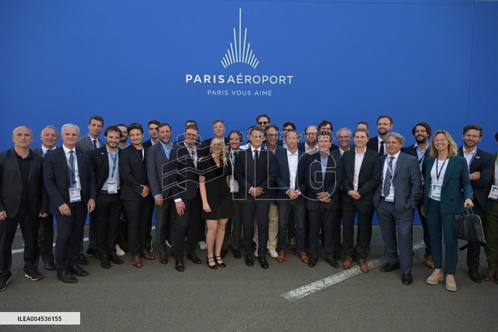 President Emmanuel Macron Visits the 55th Paris Air Show - Le Bourget