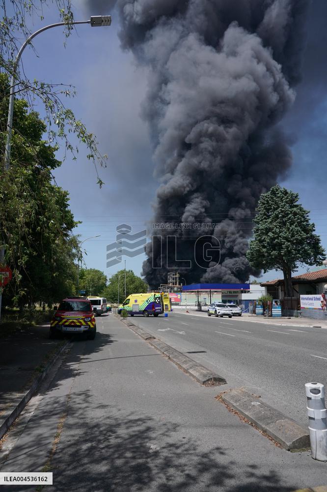 Fire At LEA Factory - Spain
