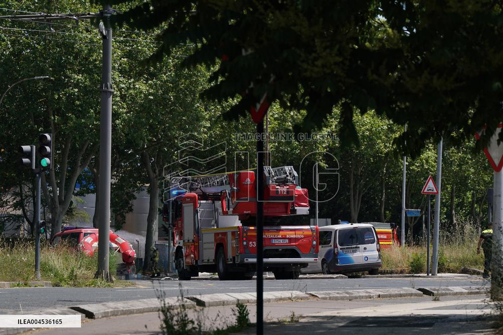 Fire At LEA Factory - Spain