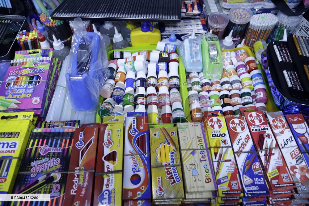 School Supplies Shop Illustrations - Mexico