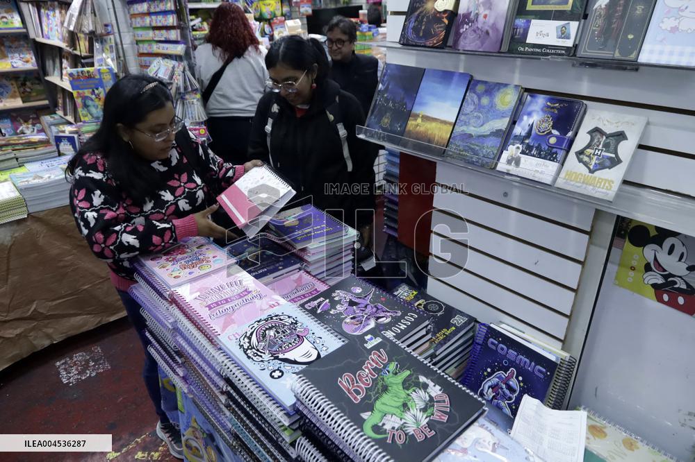 School Supplies Shop Illustrations - Mexico