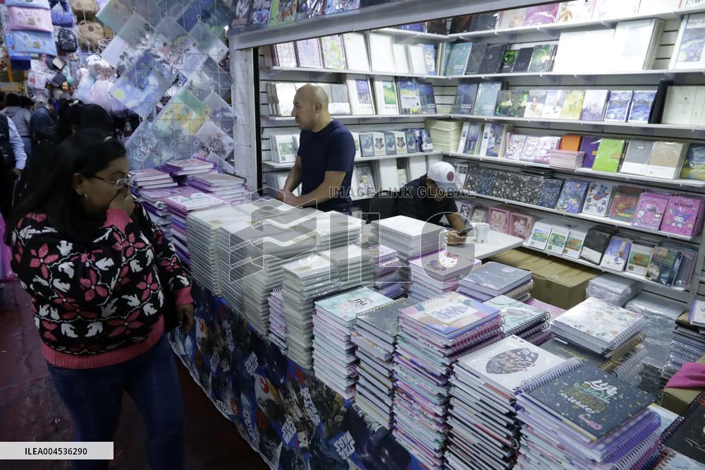 School Supplies Shop Illustrations - Mexico