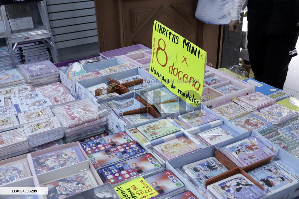 School Supplies Shop Illustrations - Mexico