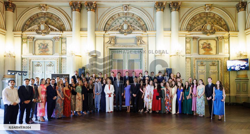 Spanish Royal Couple At College of Europe - Belgium