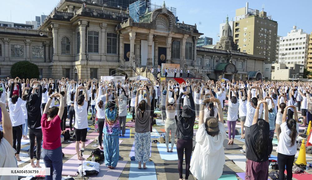 Yoga event in Tokyo