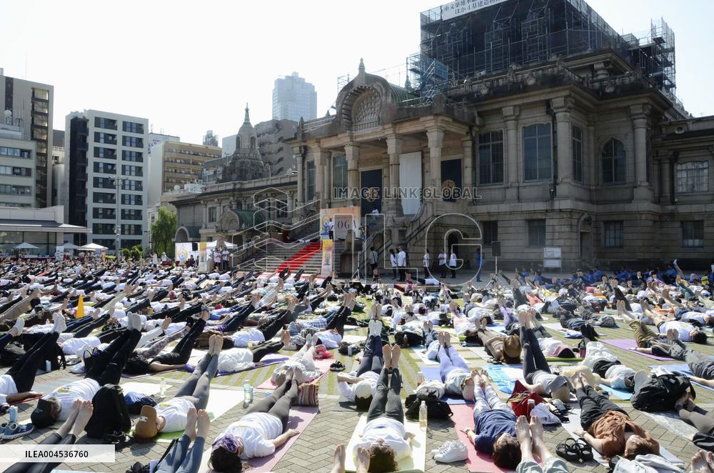 Yoga event in Tokyo