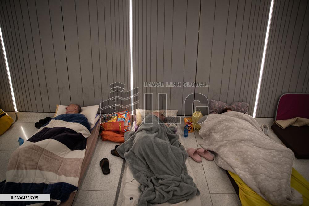 Missile Attack Shelter in Tel Aviv - Israel